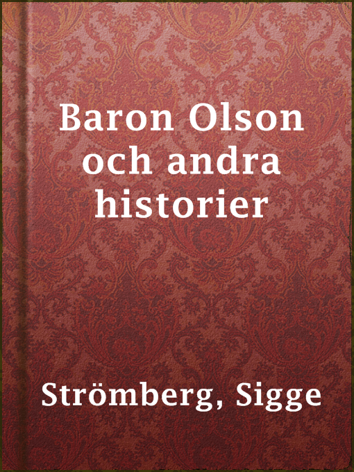 Title details for Baron Olson och andra historier by Sigge Strömberg - Available